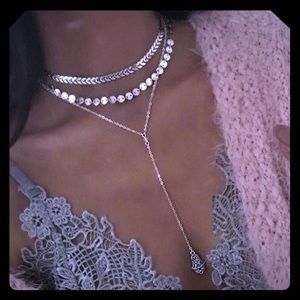 *NEW* Three Piece Boho Choker/Hand Drop Necklace